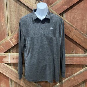 Mofiz Golf 1/4 Henley Pullover Men Large Lightweight Polo Long Sleeve Tennis Run
